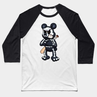 Teddy Bear Skeleton Baseball T-Shirt